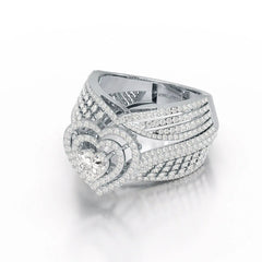 2.28 CT Heart Shaped Lab Diamond Ring