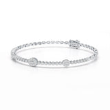 Lab Diamond Simple Round Cut 1.07 CT Bracelet