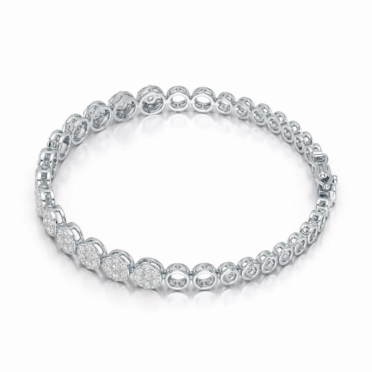 2.49 CT 18KT Lab Diamond Women's Bracelet