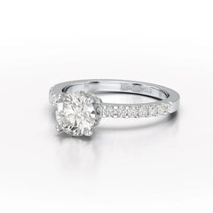1.36 CT Round Cut Lab Grown Diamond Ring Jama Jewels