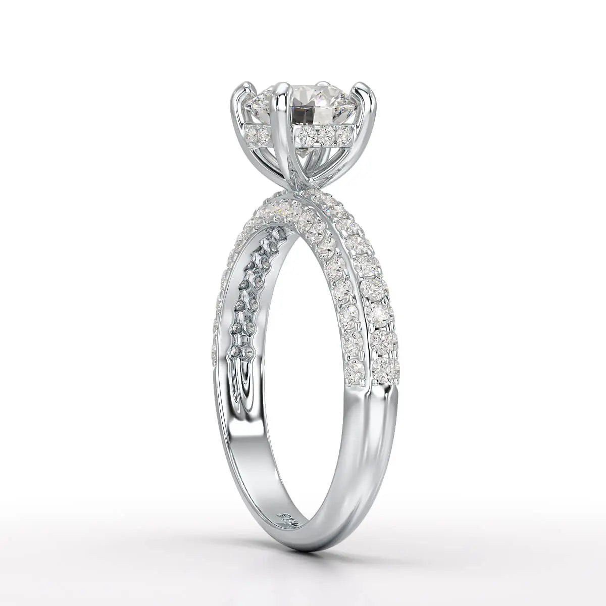 Classic Round Cut 1.77 CT Lab Diamond Ring Jama Jewels