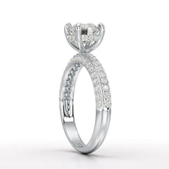 Classic Round Cut 1.77 CT Lab Diamond Ring Jama Jewels