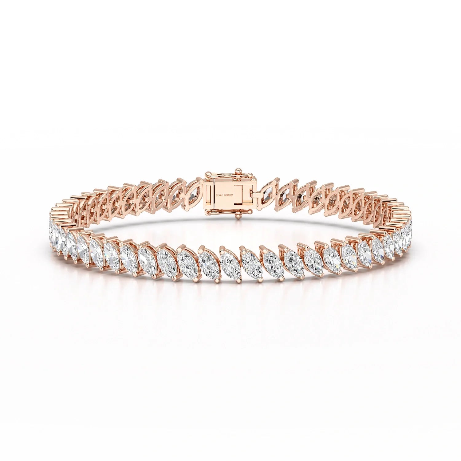 13.25 Marquise Cut Carat Tennis Lab Diamond Bracelet