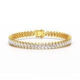 13.25 Marquise Cut Carat Tennis Lab Diamond Bracelet