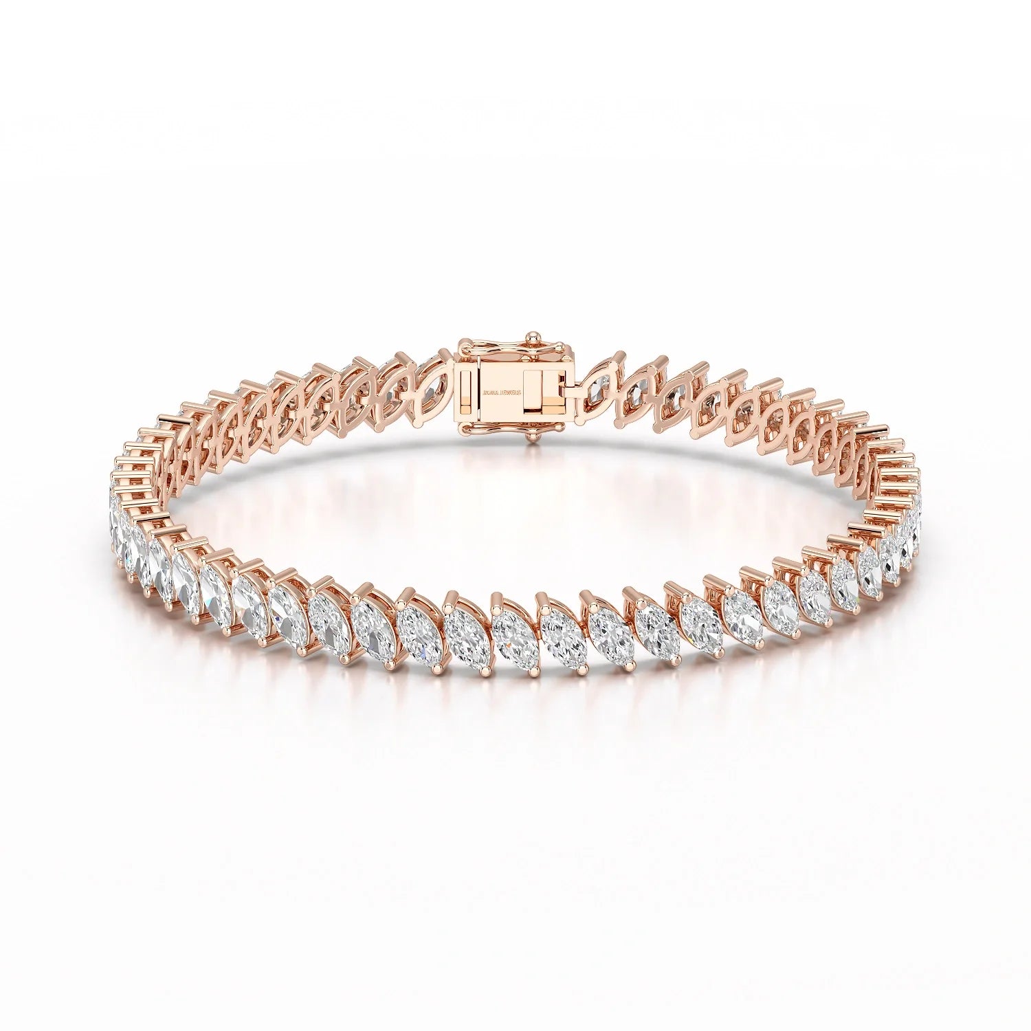 13.25 Marquise Cut Carat Tennis Lab Diamond Bracelet