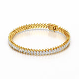 Marquise 9.45 Carat Lab Diamond Tennis Bracelet