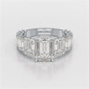 7.6 CT Emerald Shape Lab Diamond Ring