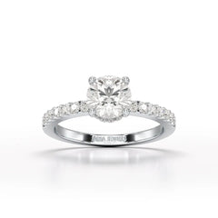 1.36 CT Round Cut Lab Grown Diamond Ring Jama Jewels