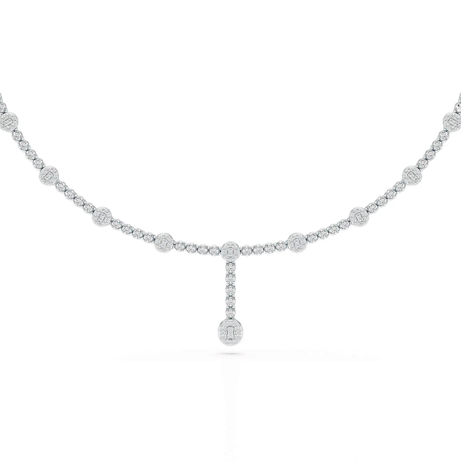 2.4 CT Lab Diamond Drop Necklace Jama Jewels