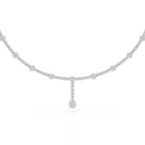 2.57 CT Lab Diamond Drop Necklace