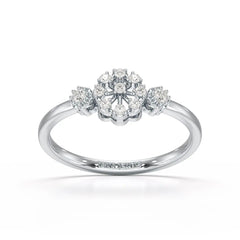 0.13 CT Round Lab Grown Diamond Ring