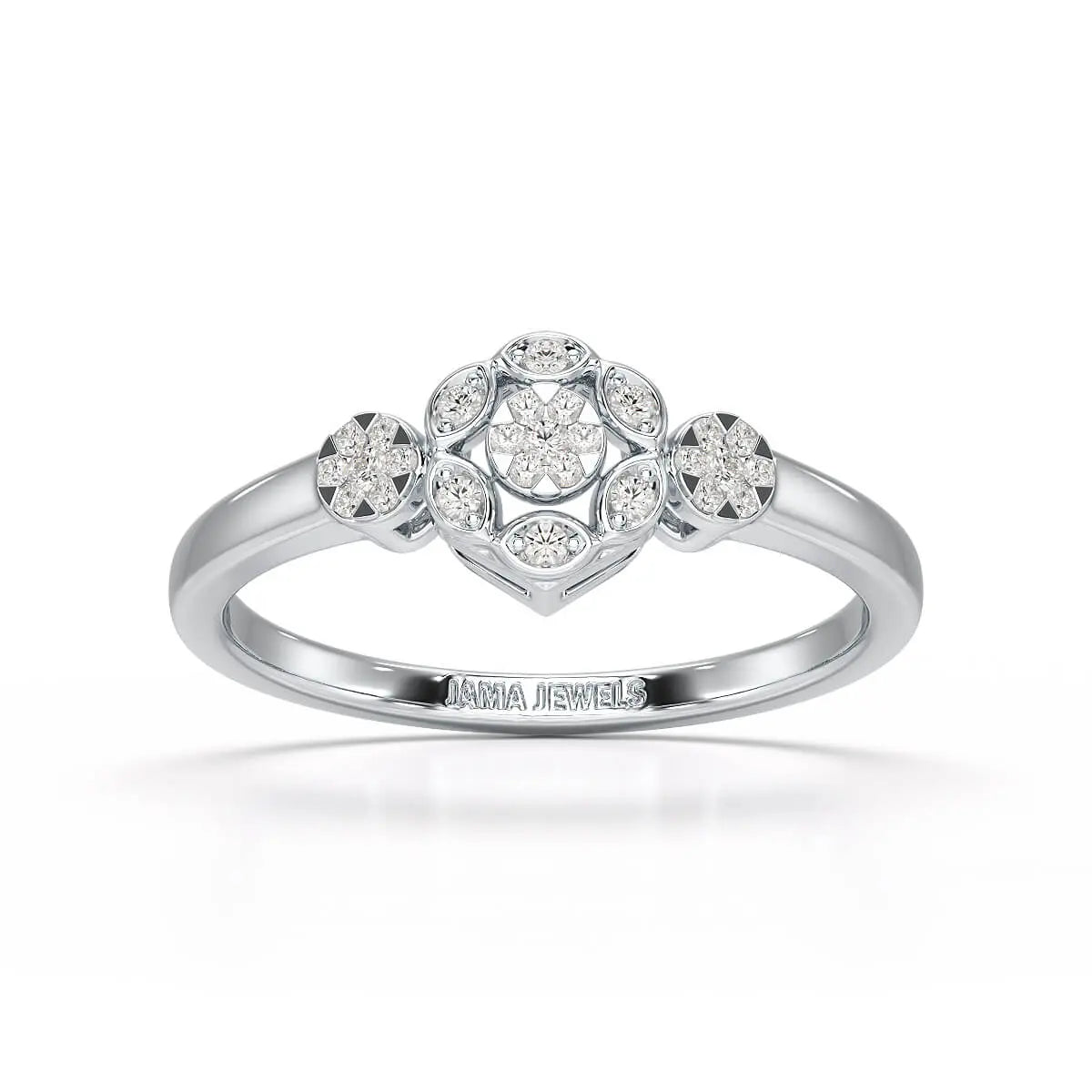 0.15 CT Round Cut Lab Grown Diamond Ring