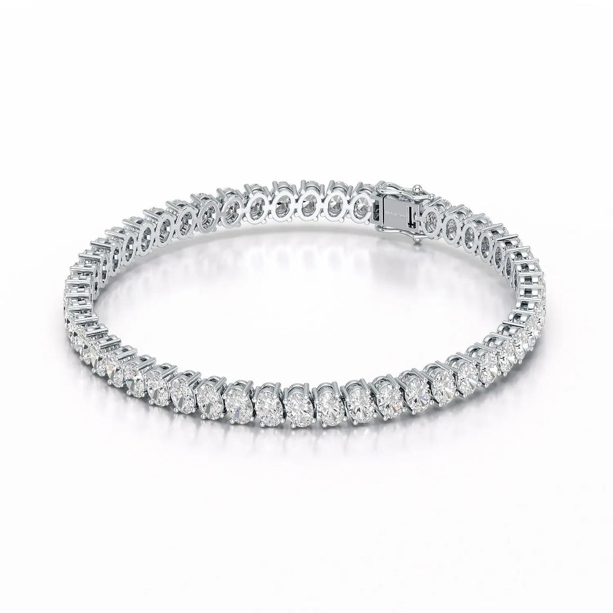 11.70 CT Oval Lab Grown Diamond Tennis Bracelet Jama Jewels