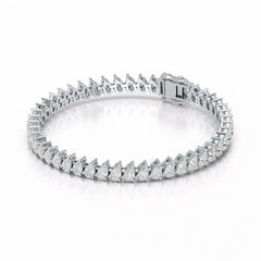 11.75 CT Pear Lab Grown Diamond Tennis Bracelet Jama Jewels