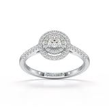 0.46 CT Halo Lab Diamond Engagement Ring