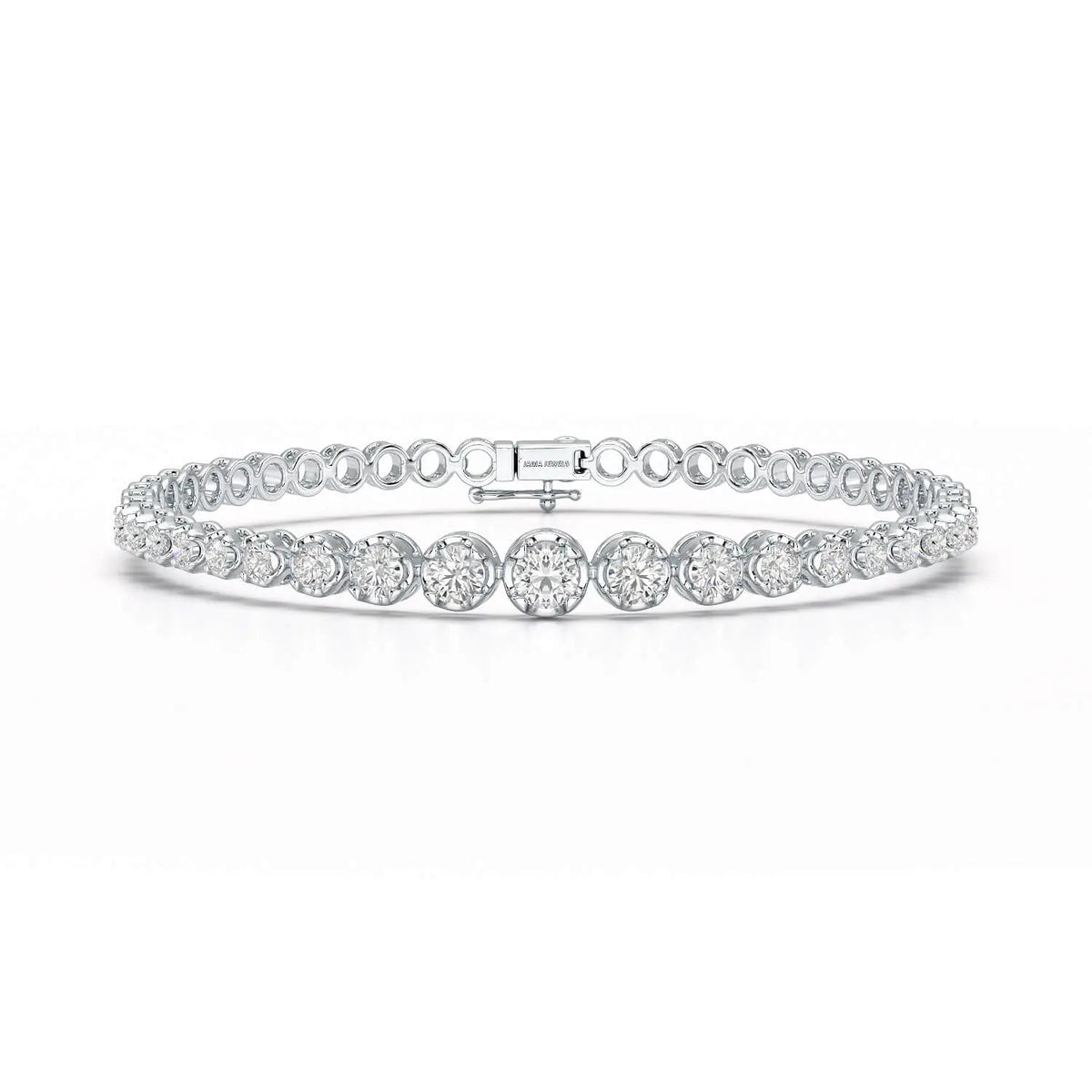 2.84 CT Round Cut Lab Diamond Tennis Bracelet Jama Jewels