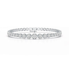 2.84 CT Round Cut Lab Diamond Tennis Bracelet Jama Jewels