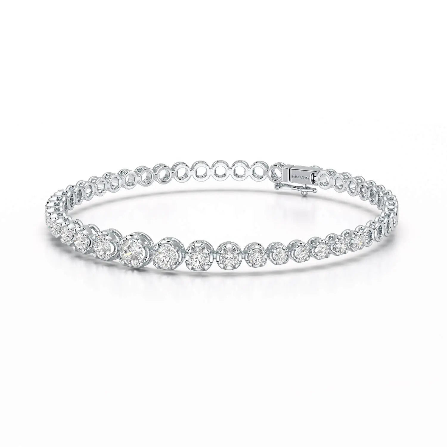 2.84 CT Round Cut Lab Diamond Tennis Bracelet Jama Jewels