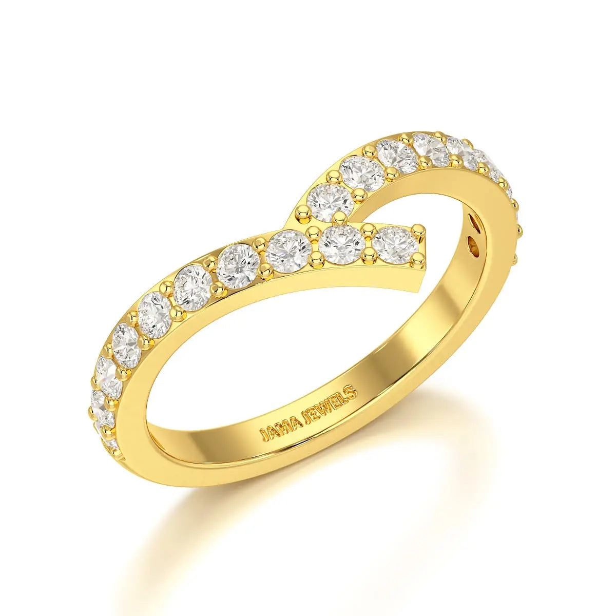 0.55 CT Round Cut Simple Lab Diamond Ring