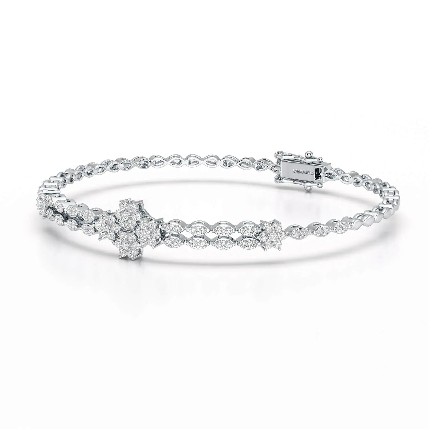 1.12 CT Classic Lab Diamond Designer Bracelet