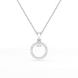 0.71 CT Lab Diamond Round Pendant