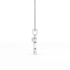 0.71 CT Lab Diamond Round Pendant