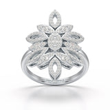 0.76 CT Lab Diamond Engagement Ring