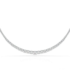 9.35 Carat Lab-Grown Diamond Riviere Necklace - Jama Jewels 