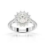 3.97 CT Lab Diamond Halo Ring
