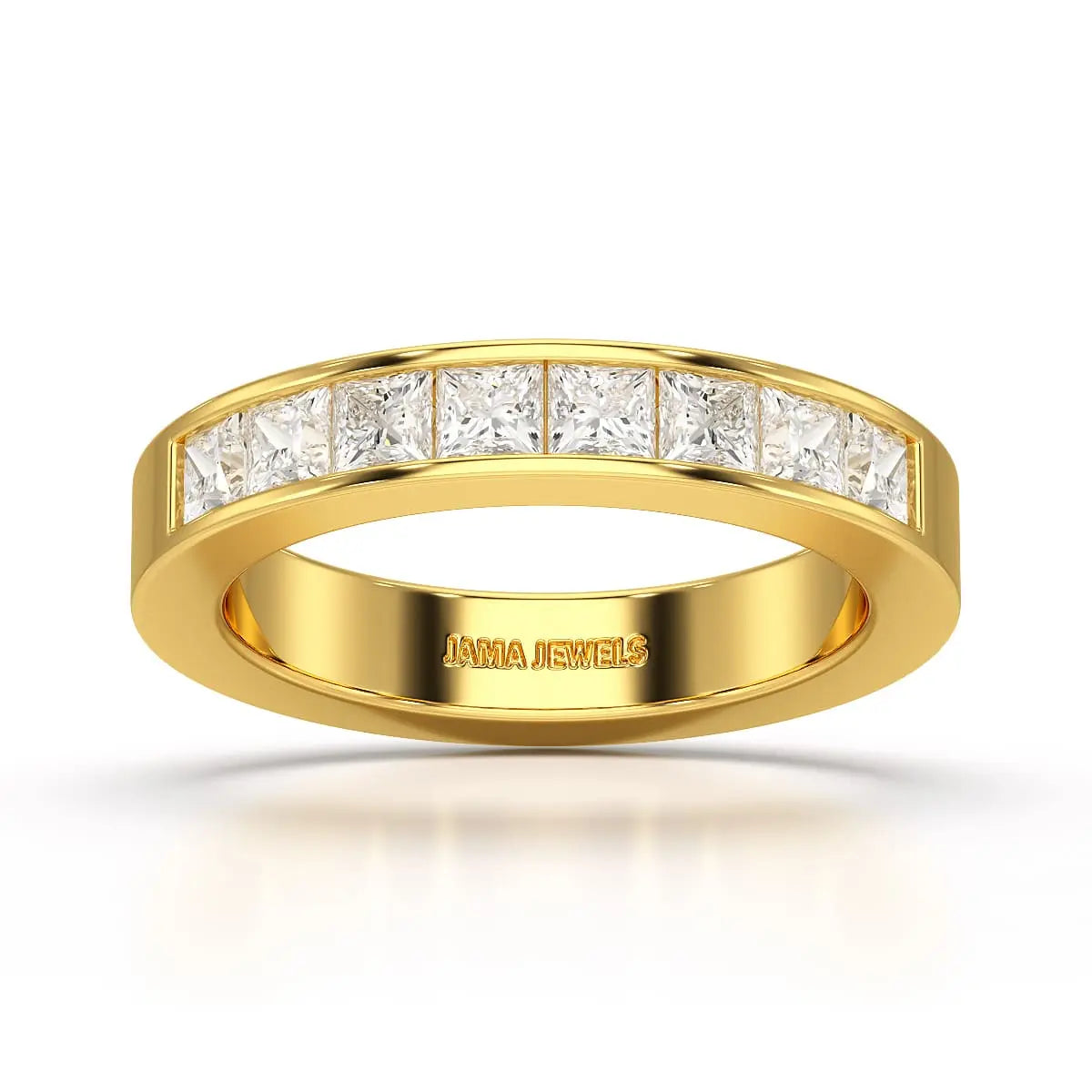 1.07 CT Princess Cut Lab Diamond Ring