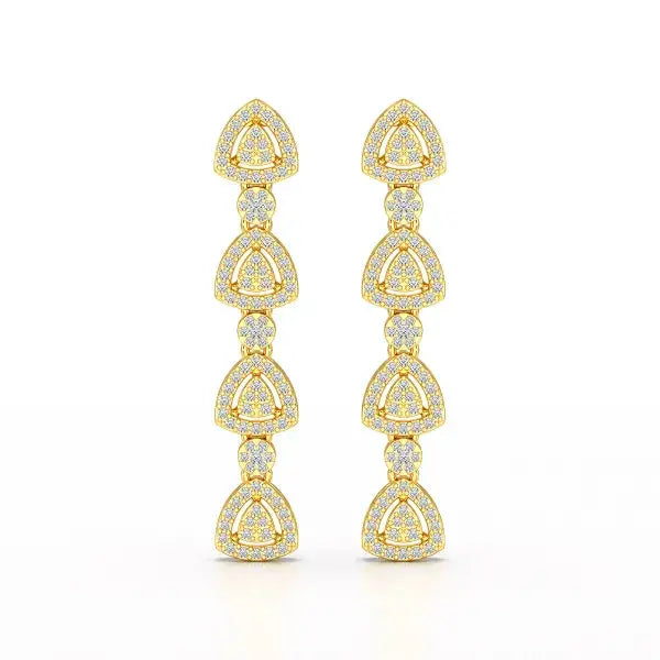 1.11 CT Lab Diamond Drop & Dangle Earring