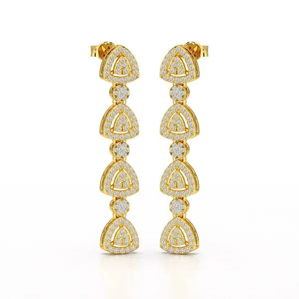 1.11 CT Lab Diamond Drop & Dangle Earring