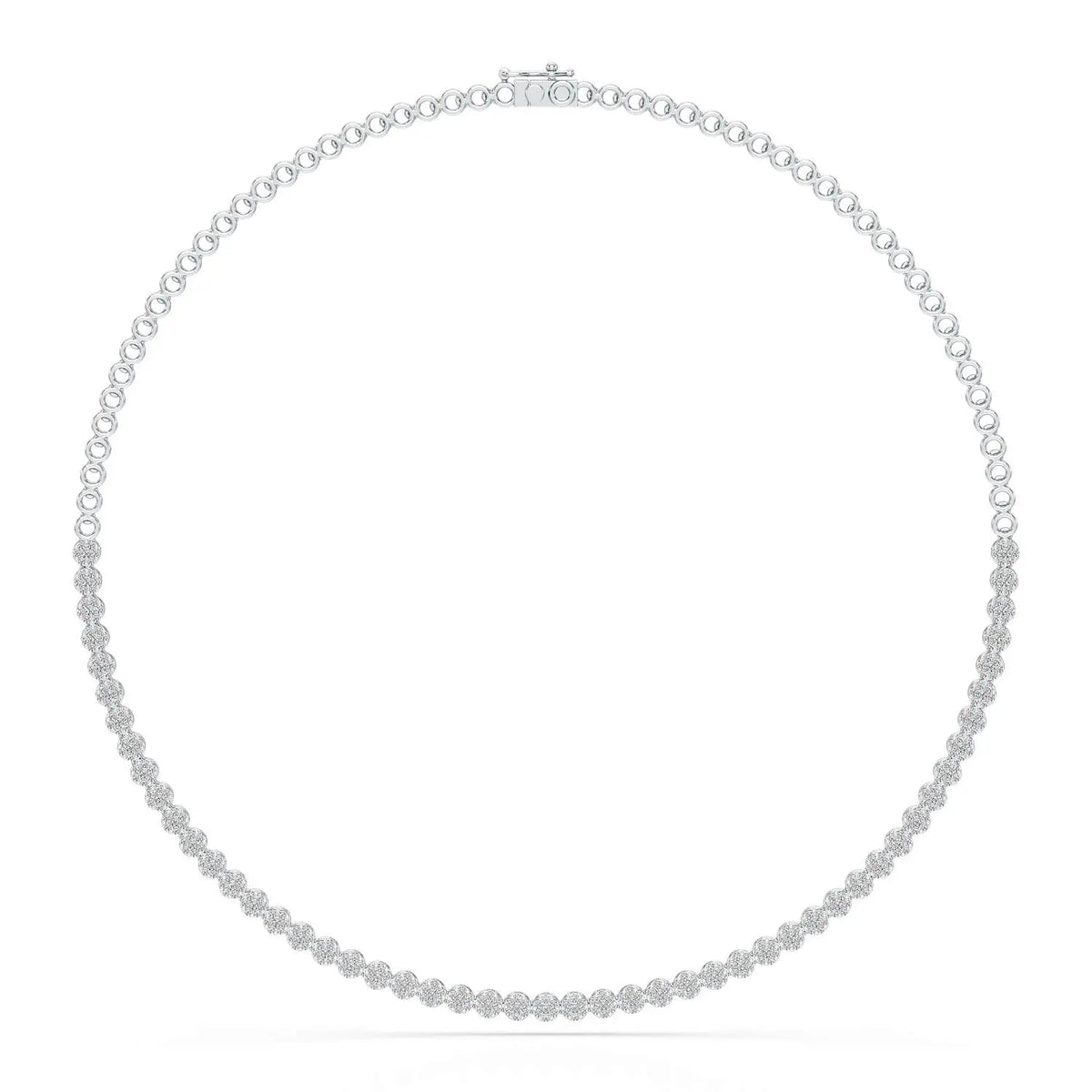 3.8 CT Lab Diamond Tennis Necklace Jama Jewels