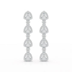 1.11 CT Lab Diamond Drop & Dangle Earring