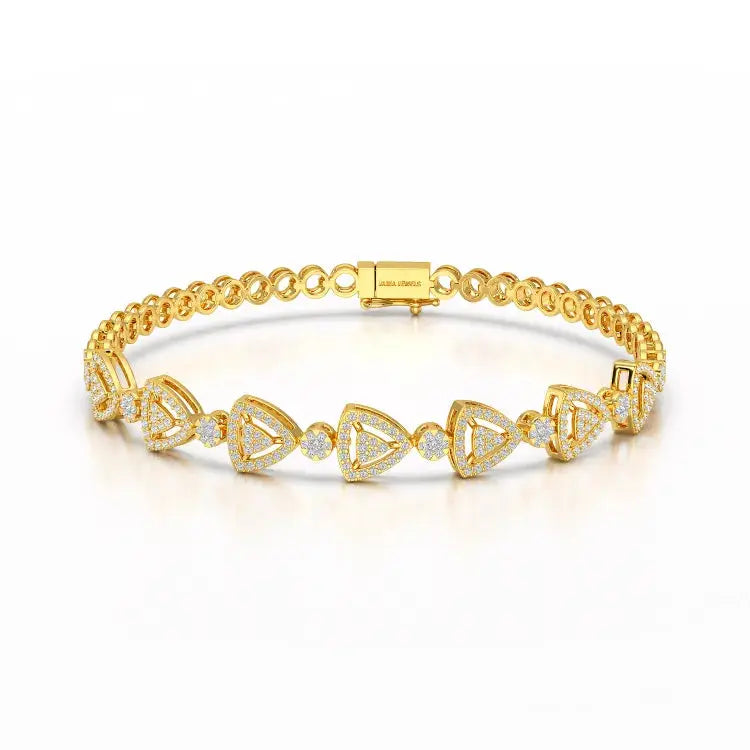 1.14 CT 18KT Lab Diamond Classic Women's Bracelet