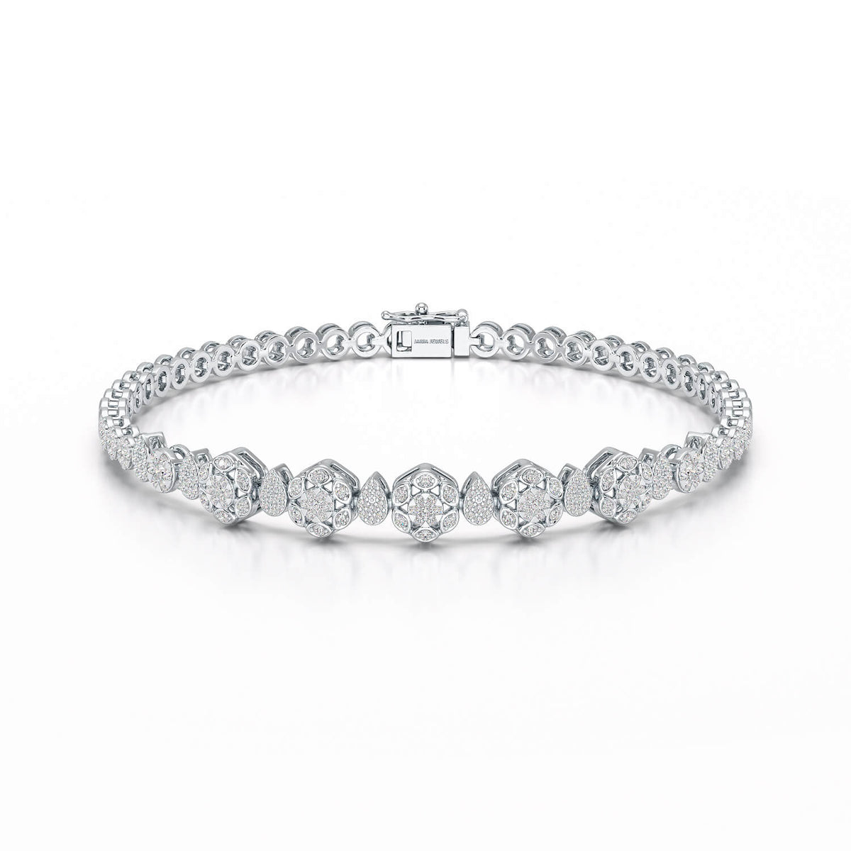 Exquisite 1.15 CT Lab Created Diamond Bracelet