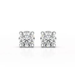 1.38 CT Single Diamond Stud Earrings - Jama Jewels 