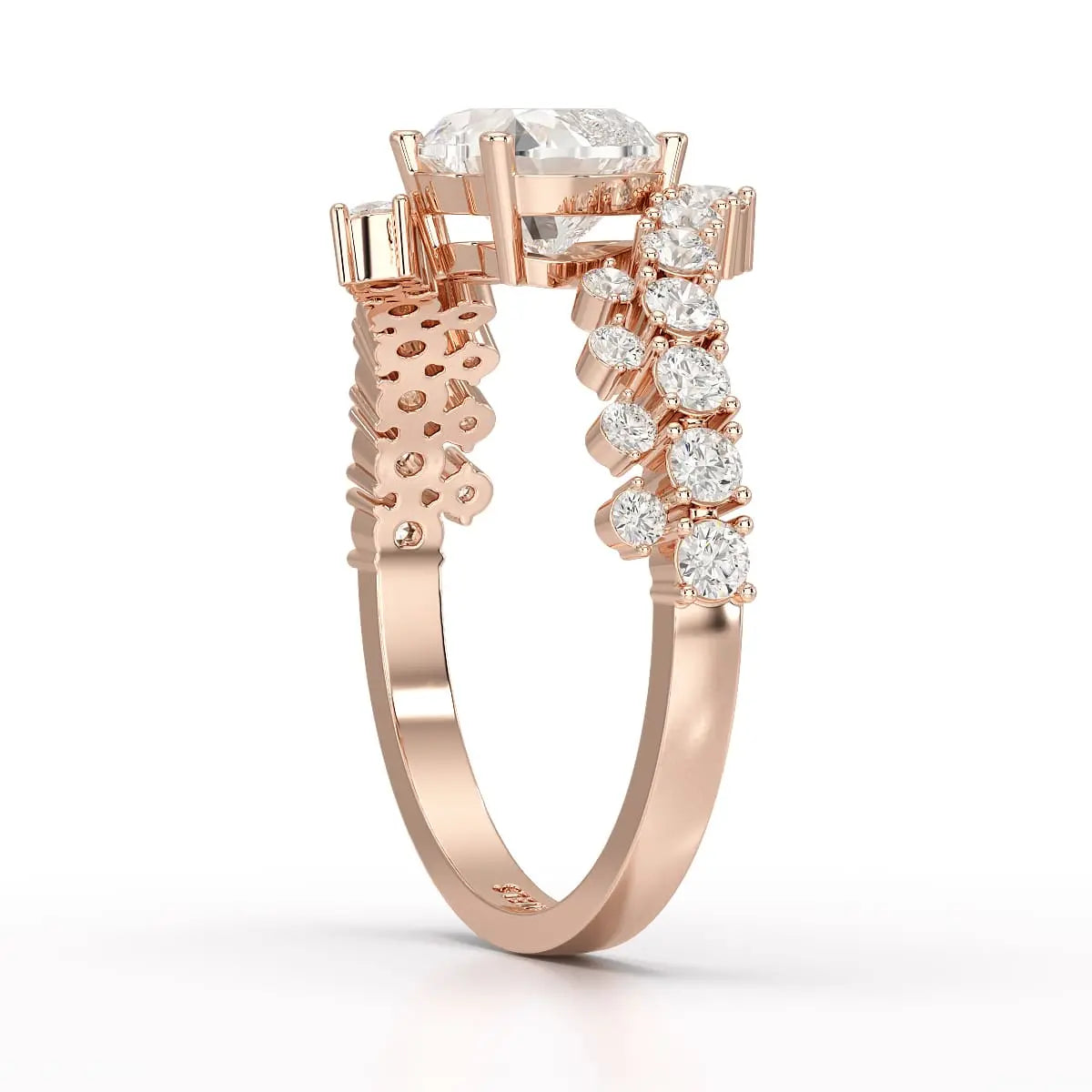 1.57 CT Heart Shaped Lab Diamond Ring Jama Jewels