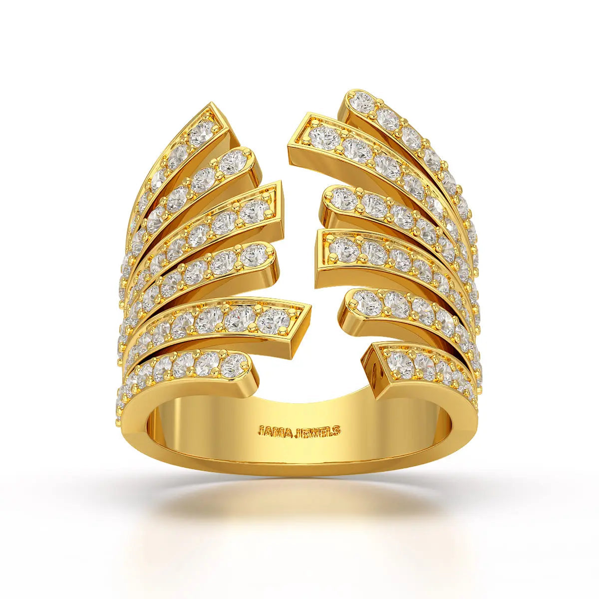 1.58 CT Multi Layer Lab Diamond Ring Jama Jewels