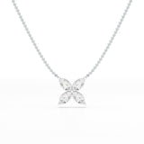 3.2 CT Marquise Cut Lab Diamond Earring and Pendant Set