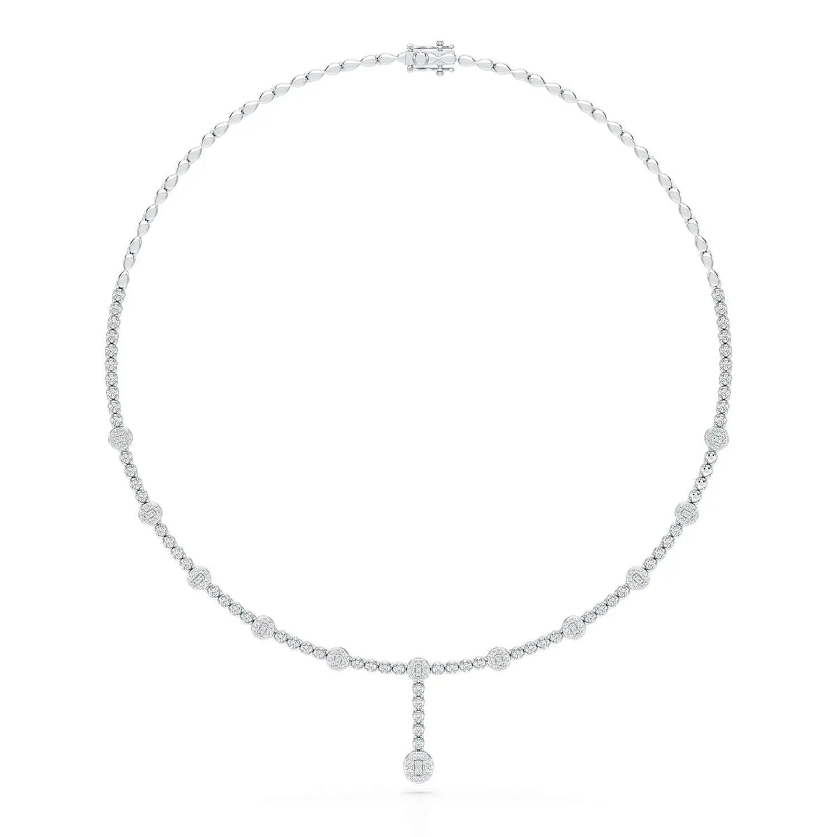 2.4 CT Lab Diamond Drop Necklace Jama Jewels