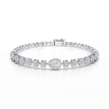 1.78 CT Pear Shape Lab Grown Diamond Bracelet