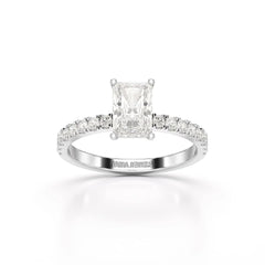1.88 CT Radiant Cut Lab Diamond Ring Jama Jewels