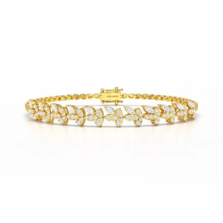 1.95 CT Marquise Cut Diamond Lab Created Bracelet