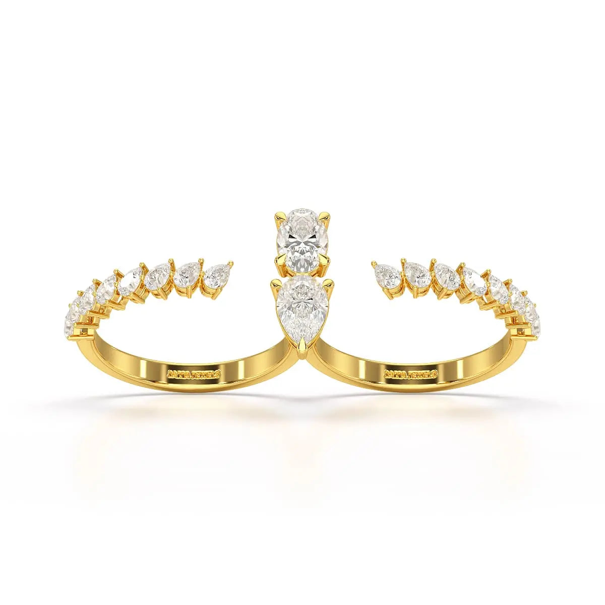 1.98 CT Lab Diamond Pear Cut Ring