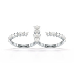 1.98 CT Lab Diamond Pear Cut Ring