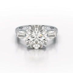 Three Stone Lab Diamond 2.74 CT Wedding Ring - Jama Jewels 