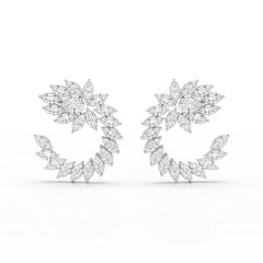 12.2 CT Marquise Cut Lab Diamond Earring Jama Jewels
