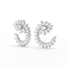 12.2 CT Marquise Cut Lab Diamond Earring Jama Jewels