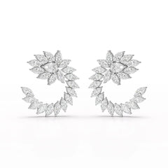 12.2 CT Marquise Cut Lab Diamond Earring Jama Jewels